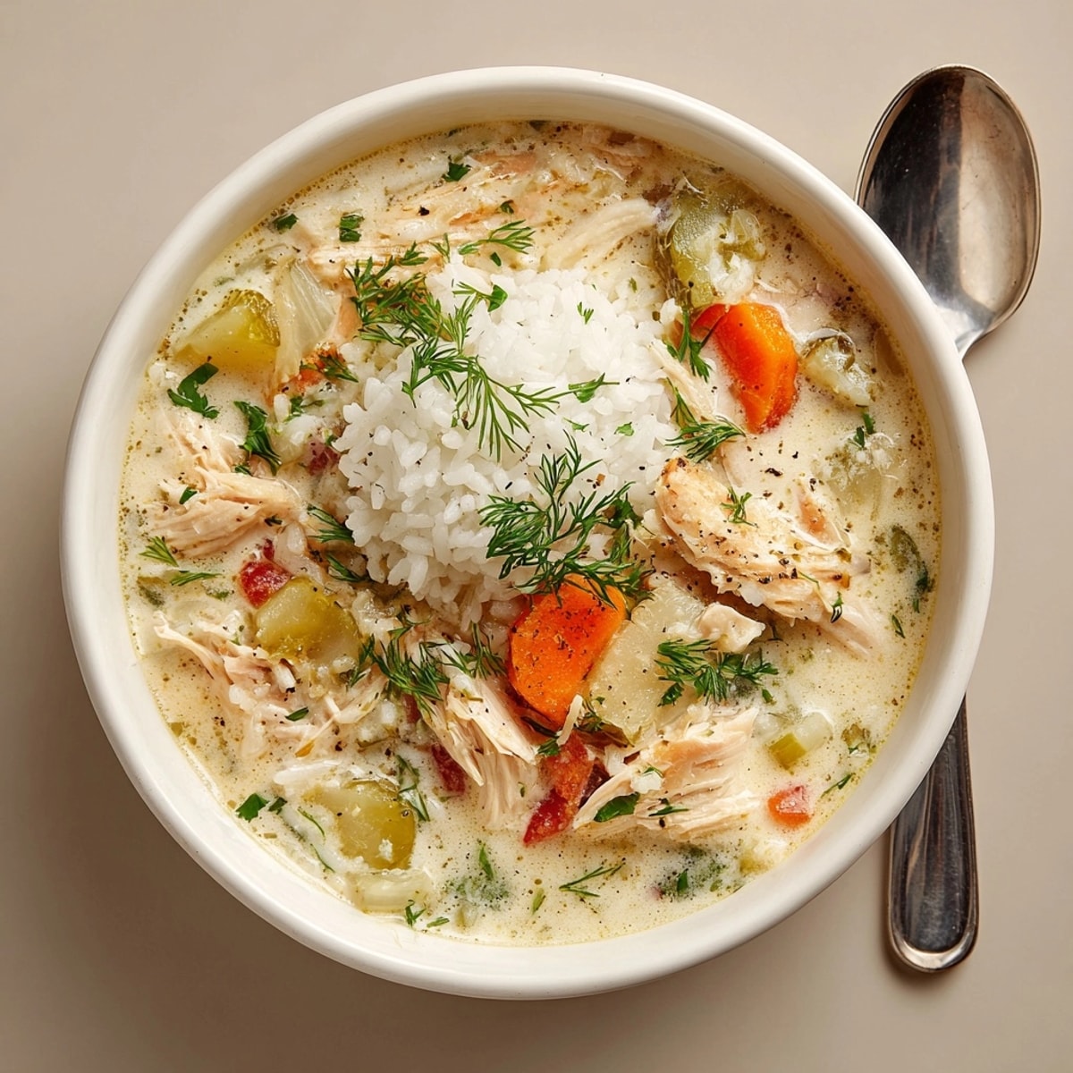 Imagine the rich flavors of Dill Pickle Chicken & Rice Chowder, perfect for a cozy dinner.