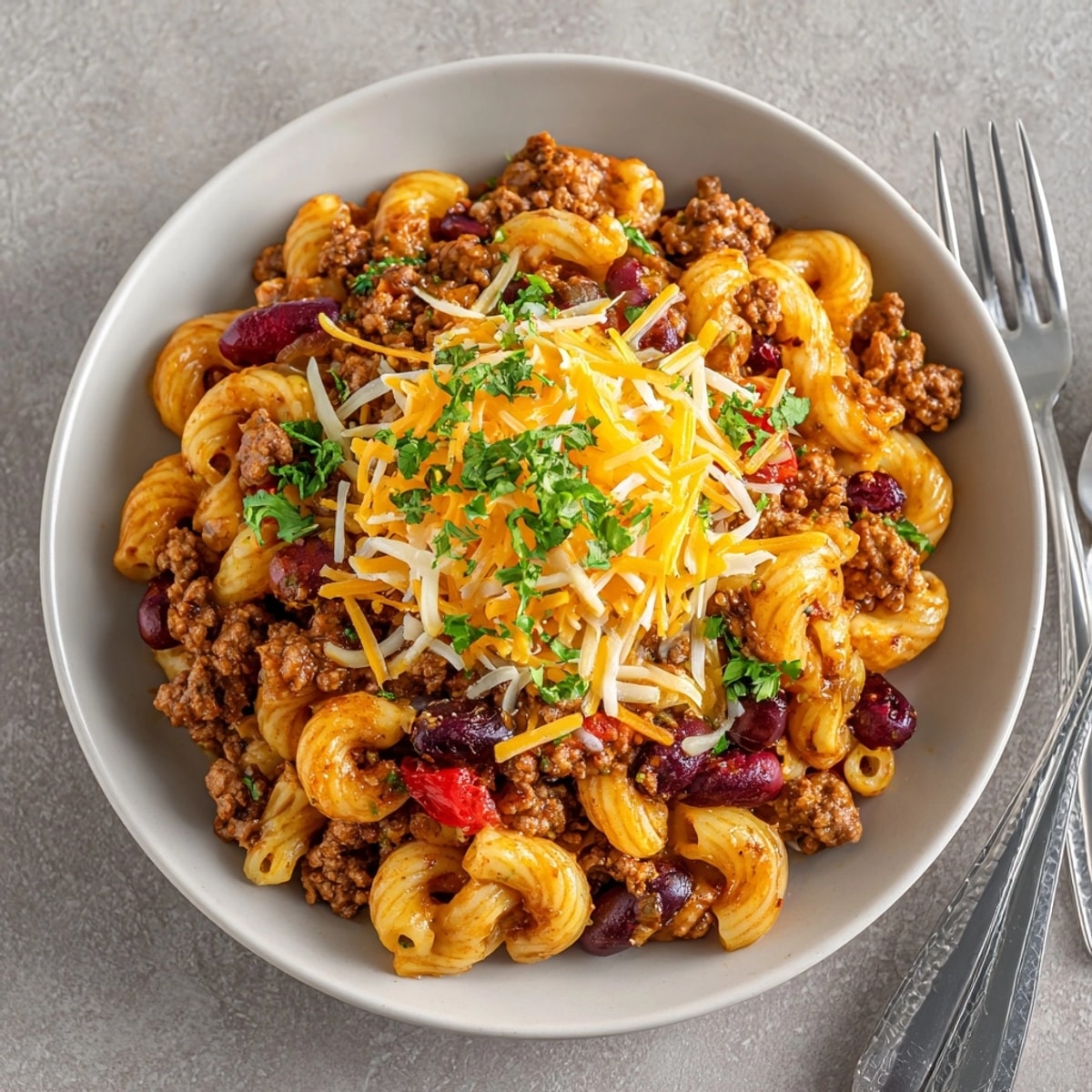 Savory and sweet, this homemade One-Pot Cranberry Turkey Chili Mac simmers with turkey, pasta, and cranberries.