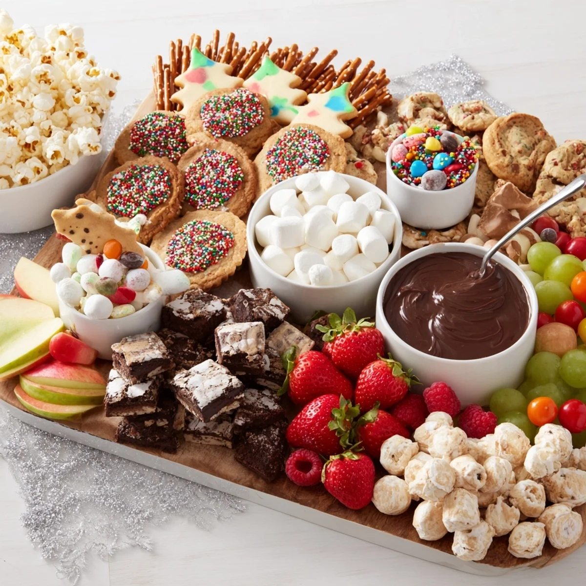 Vibrant arrangement of themed snacks and treats, ideal for sharing at any event.