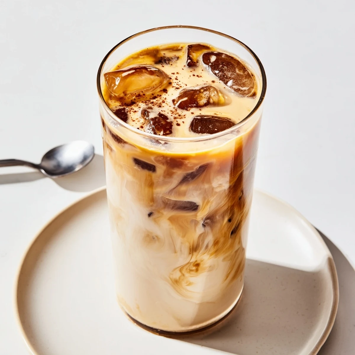 Refreshing Tahini Iced Coffee blends cold brew with a smooth tahini twist.