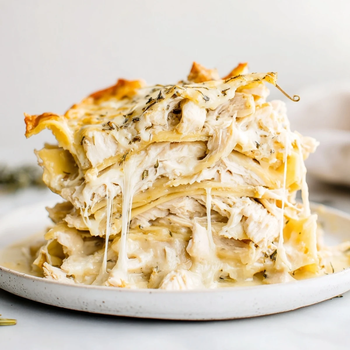 Rosemary Chicken Lasagna Layers