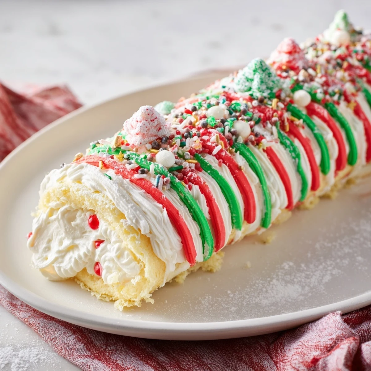 Ugly Sweater Cake Roll