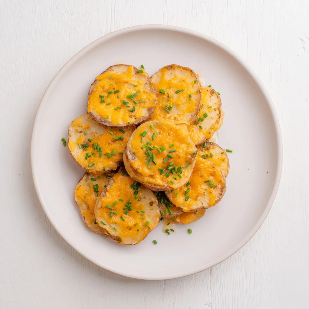 Golden brown Cheesy Scalloped Potatoes bubbling in a baking dish, ready for a comforting side.
