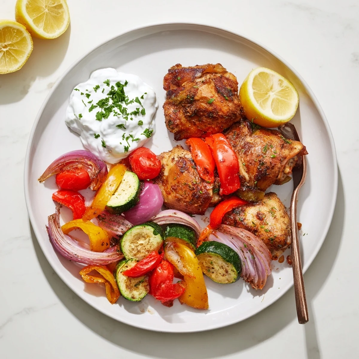 Sheet Pan Chicken Shawarma