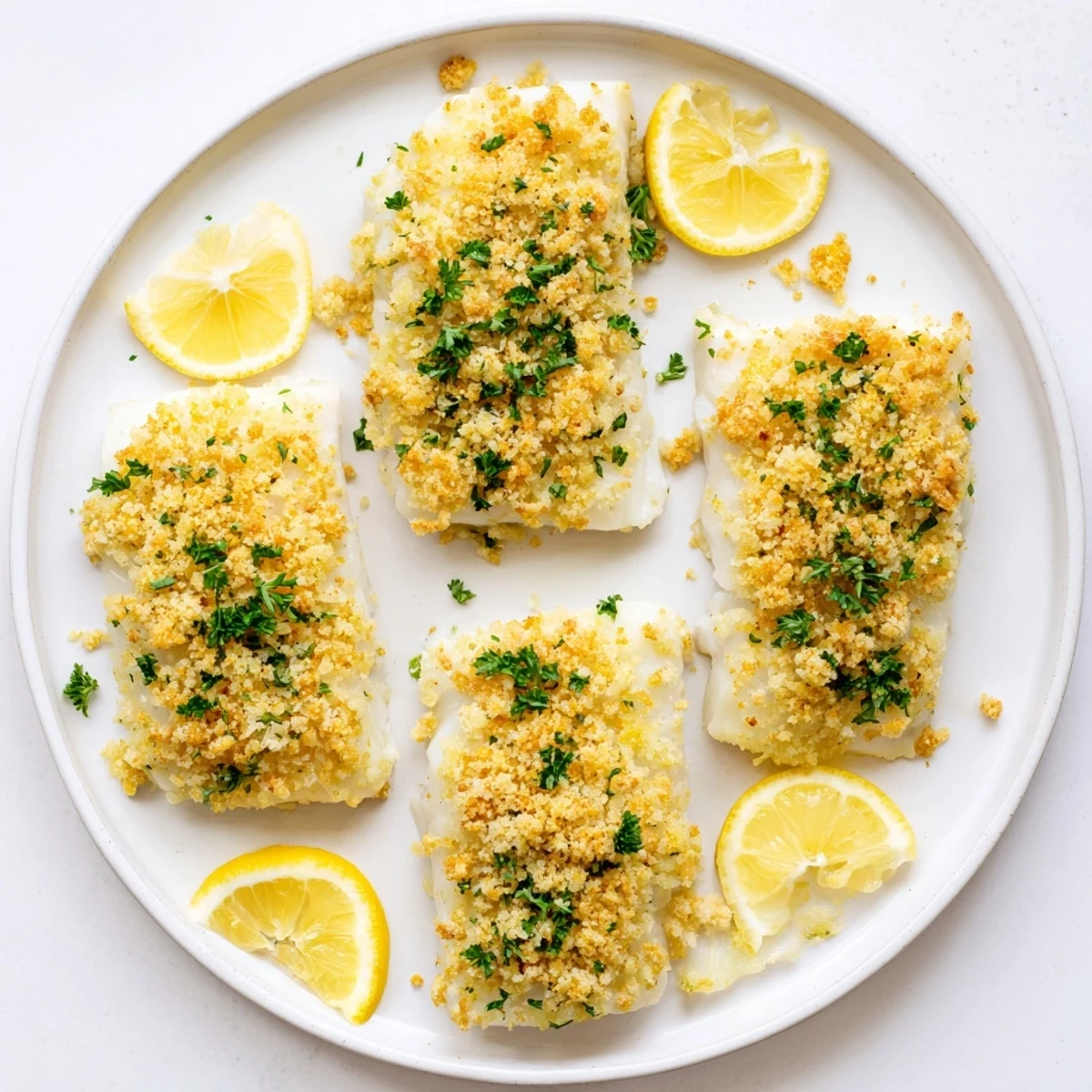 Flaky, tender cod under a buttery, crispy Ritz cracker topping, a comforting, baked classic.