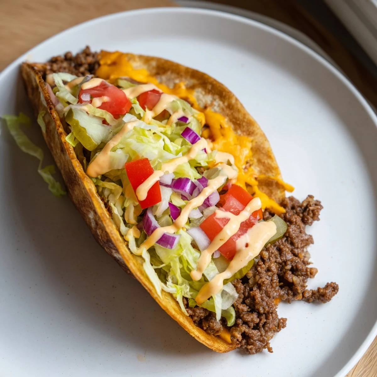 Viral Cheeseburger Tacos