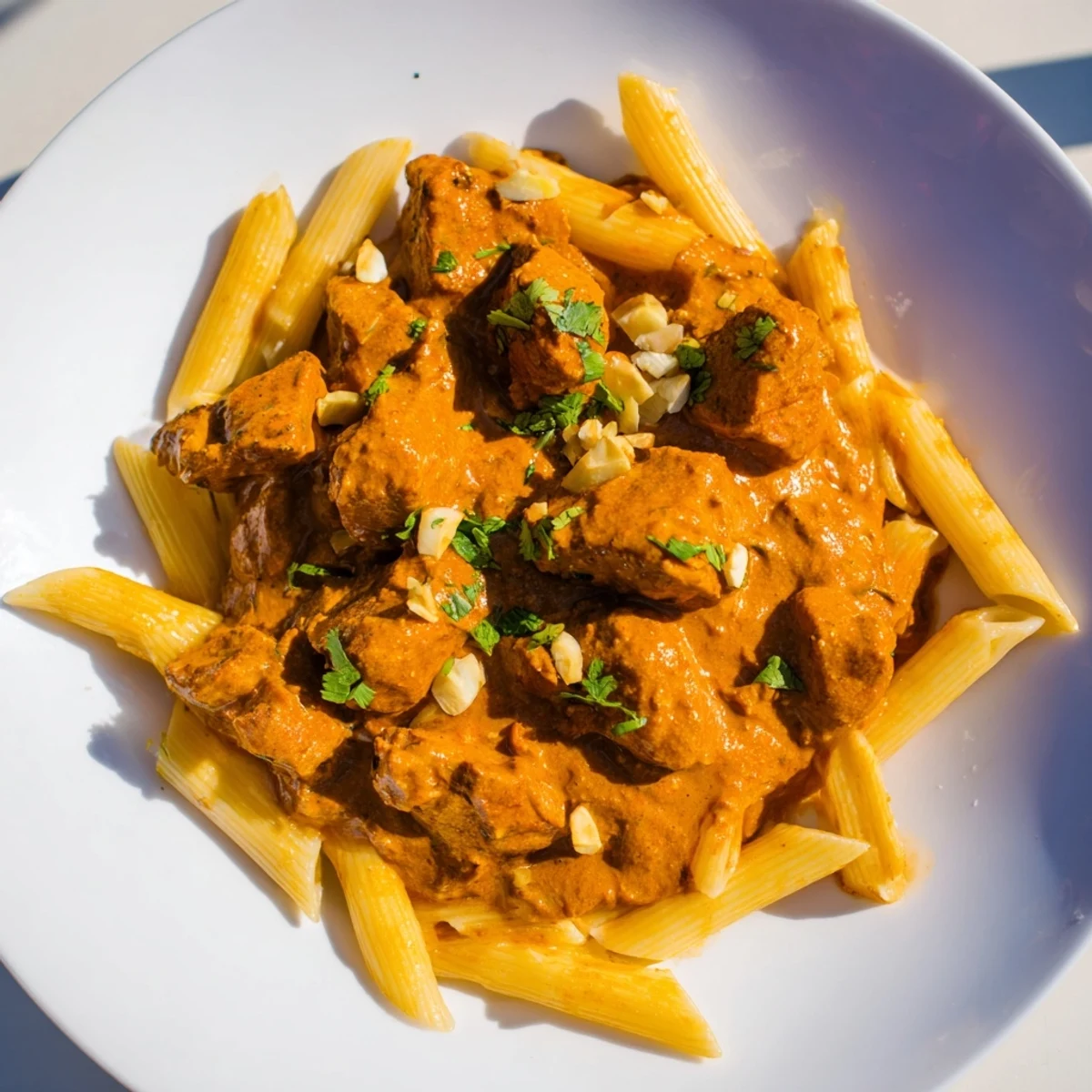 Creamy Chicken Tikka Masala Pasta
