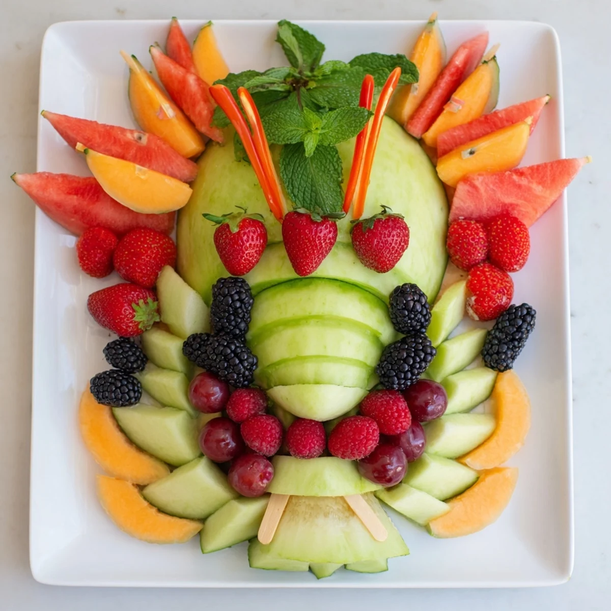 Dragon-Shaped Fruit Tray