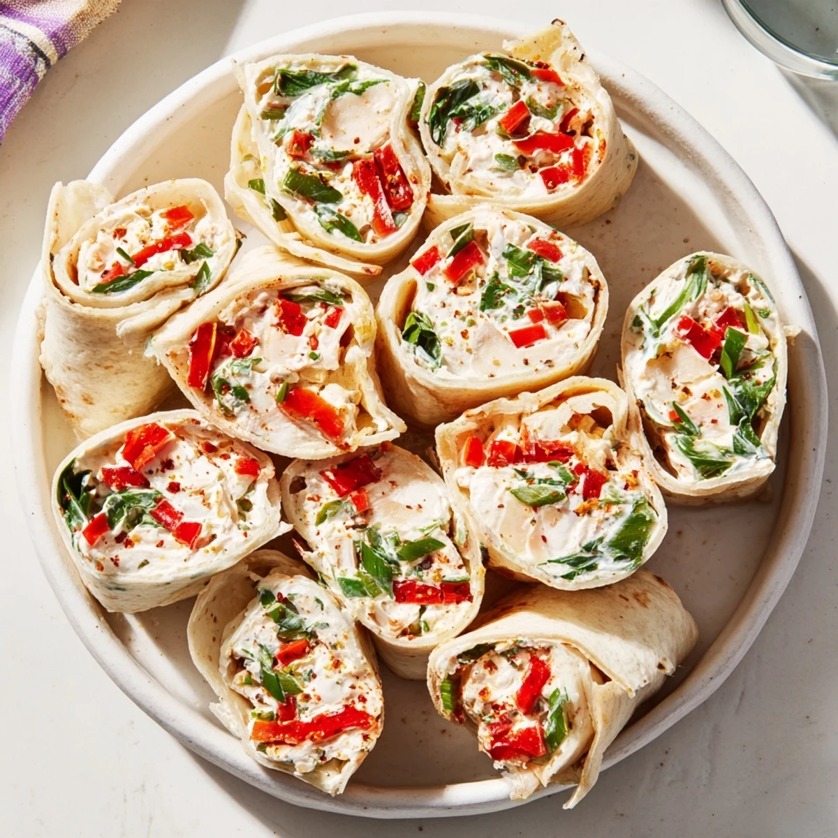 Christmas Scarf Tortilla Roll-Ups
