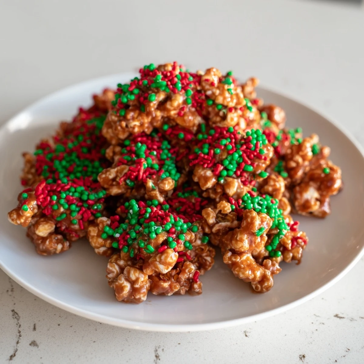 Popcorn Piles Red Green