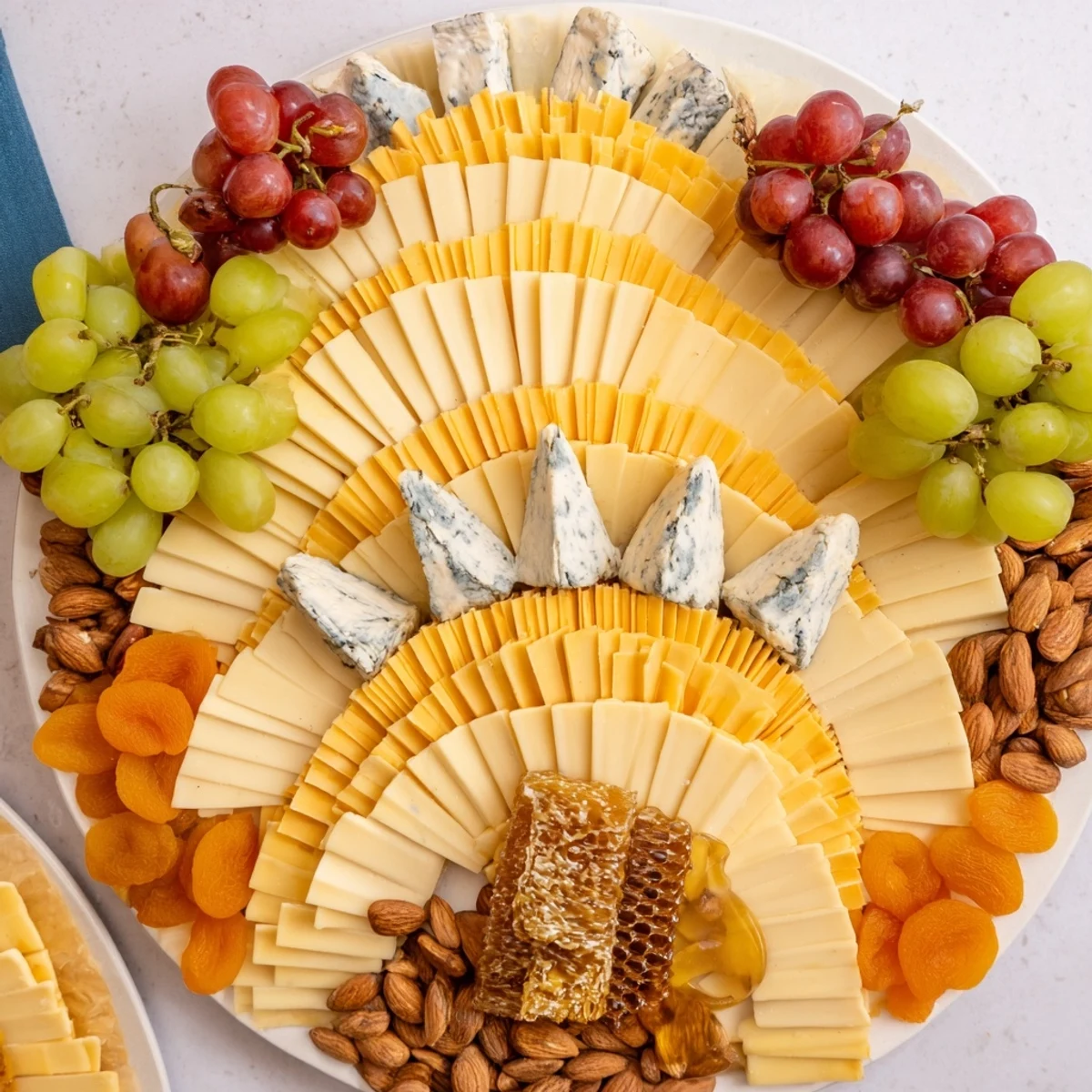 Symmetrical cheese arches make up this Art Deco Arch Cheese Platter, perfect for a sophisticated gathering.