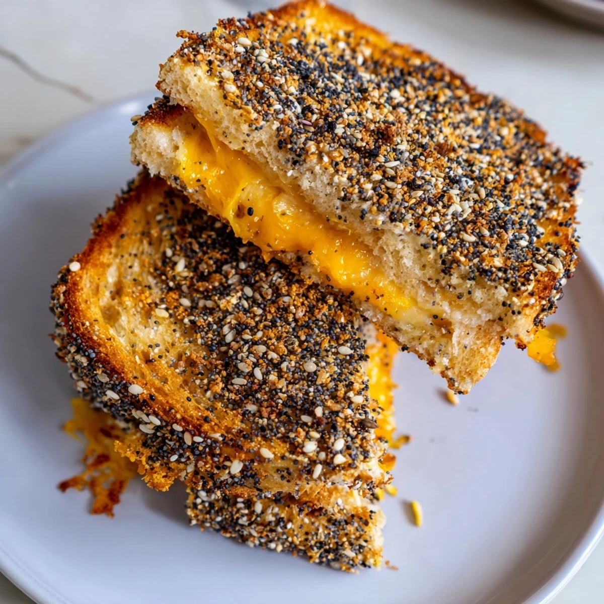 Everything Bagel Grilled Cheese