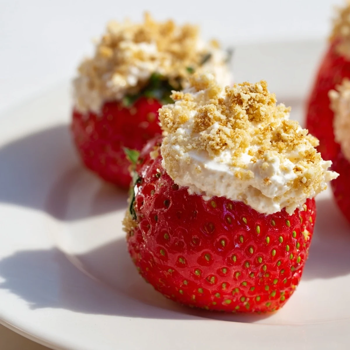 Cheesecake Stuffed Strawberries