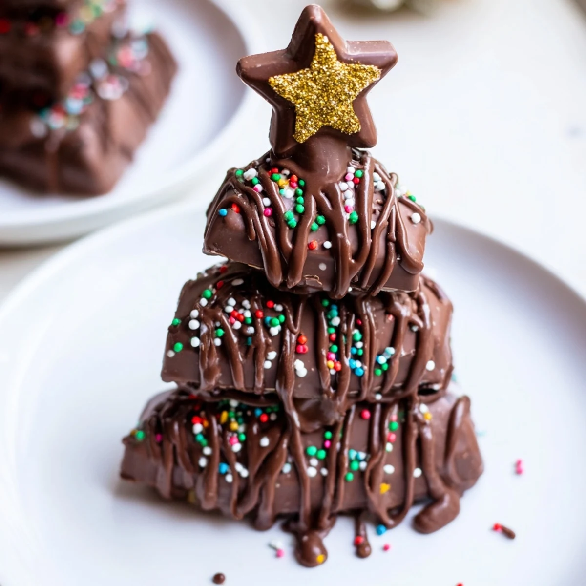 Chocolate Kinder Christmas Trees