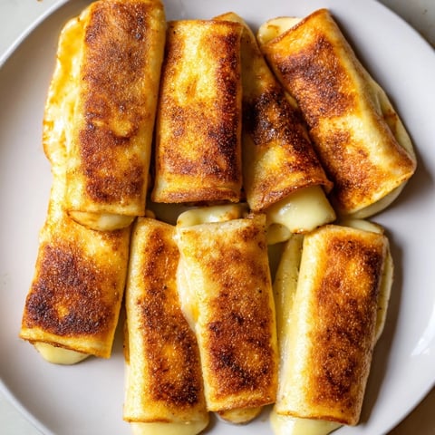 Golden brown Easy Christmas Grilled Cheese Rollups, filled with melted cheese, ready for dipping into warm tomato soup.