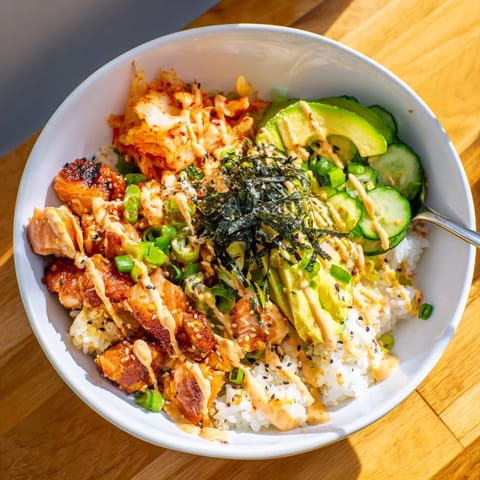 Crispy Salmon Rice Bowl