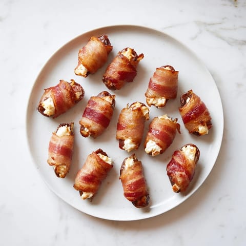 Bacon-Wrapped Dates Goat Cheese