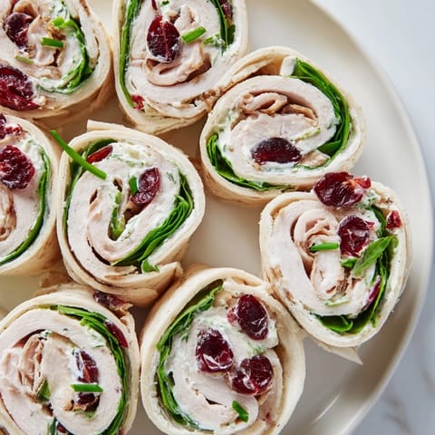 Simplified Turkey Cranberry Pinwheels