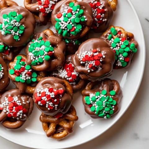 Air Fryer Christmas Pretzel Bites
