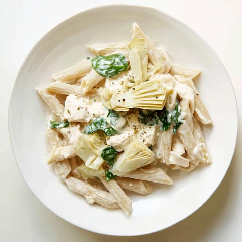Creamy Spinach Artichoke Pasta