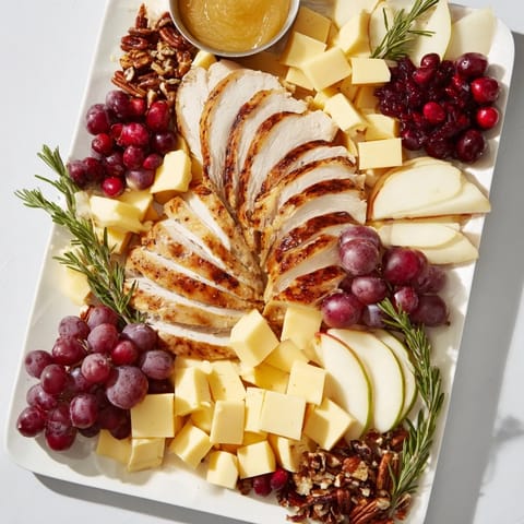 Turkey Cheese Cracker Board