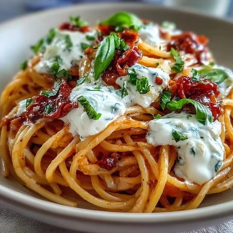Warm, saucy pasta twirls glistening on a fork, paired with a crisp white wine for dinner.