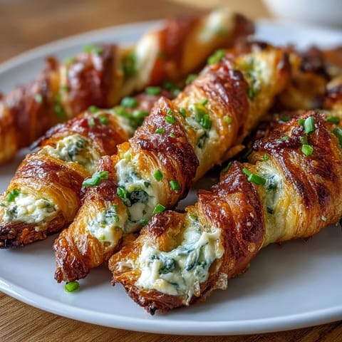 Freshly baked Jalapeño Popper Twists on a plate, golden brown and flaky with melted cheese peeking out.