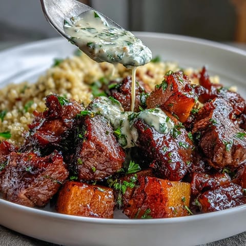 Butternut Squash Garlic Herb Steak