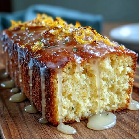 Moist limoncello pound cake with lemon glaze, golden crust and zesty citrus aroma, perfect for spring dessert tables.
