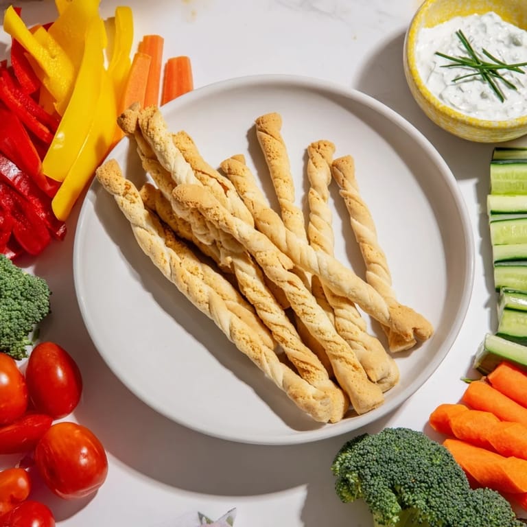 Vibrant photo of Dinosaur Bone Prehistoric Crudités, a healthy, kid-friendly platter with fresh-cut vegetables.