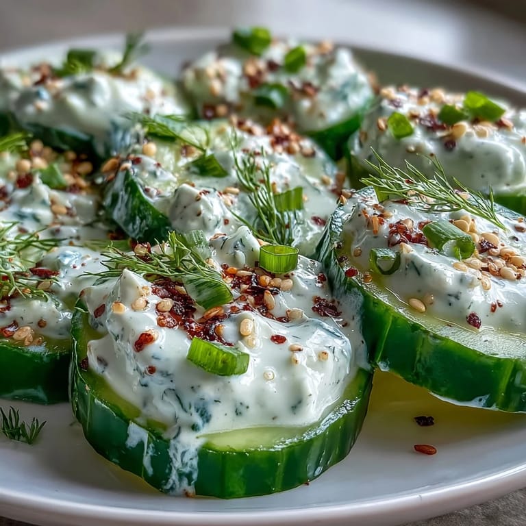 Tangy, creamy TikTok Cucumber Salad bursting with fresh dill and satisfying seasoning.